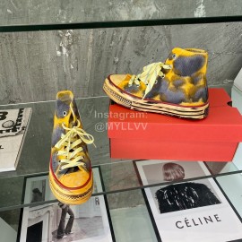 Converse Fashion Dyed High Top Canvas Shoes For Women Yellow