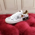 Dolce Gabbana New Silk Leather Five-Pointed Star Casual Shoes For Men And Women