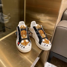 Dolce Gabbana New Silk Leather Casual Shoes For Women