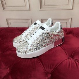 Dolce Gabbana New Silk Leather Casual Shoes For Women 